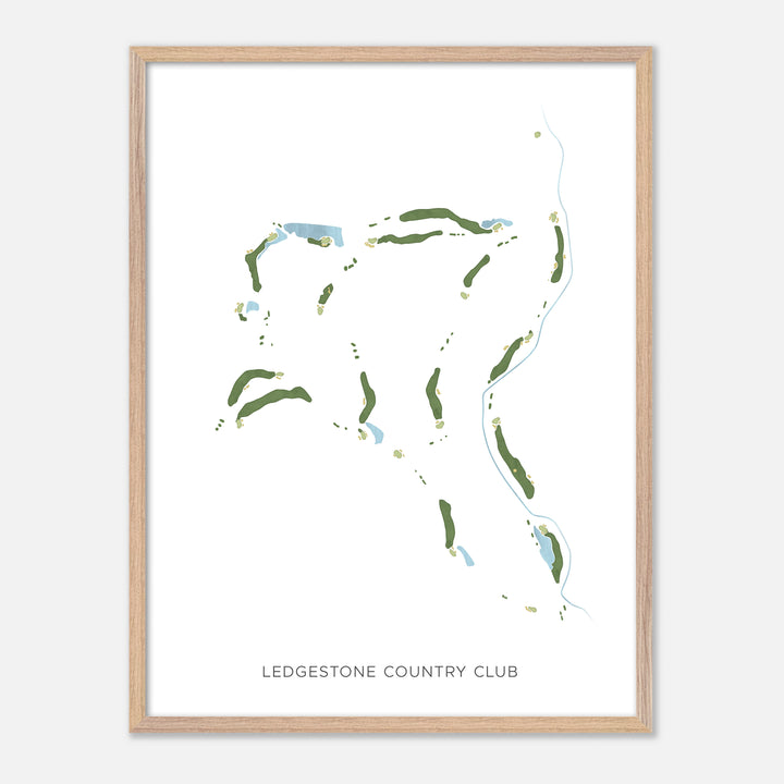 Print of Ledgestone Country Club Modern Map