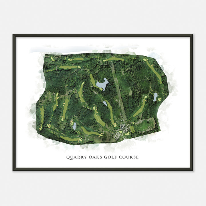 Print of Quarry Oaks Golf Course Classic Map