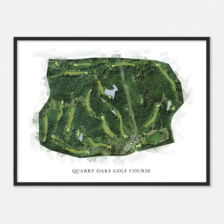 Print of Quarry Oaks Golf Course Classic Map