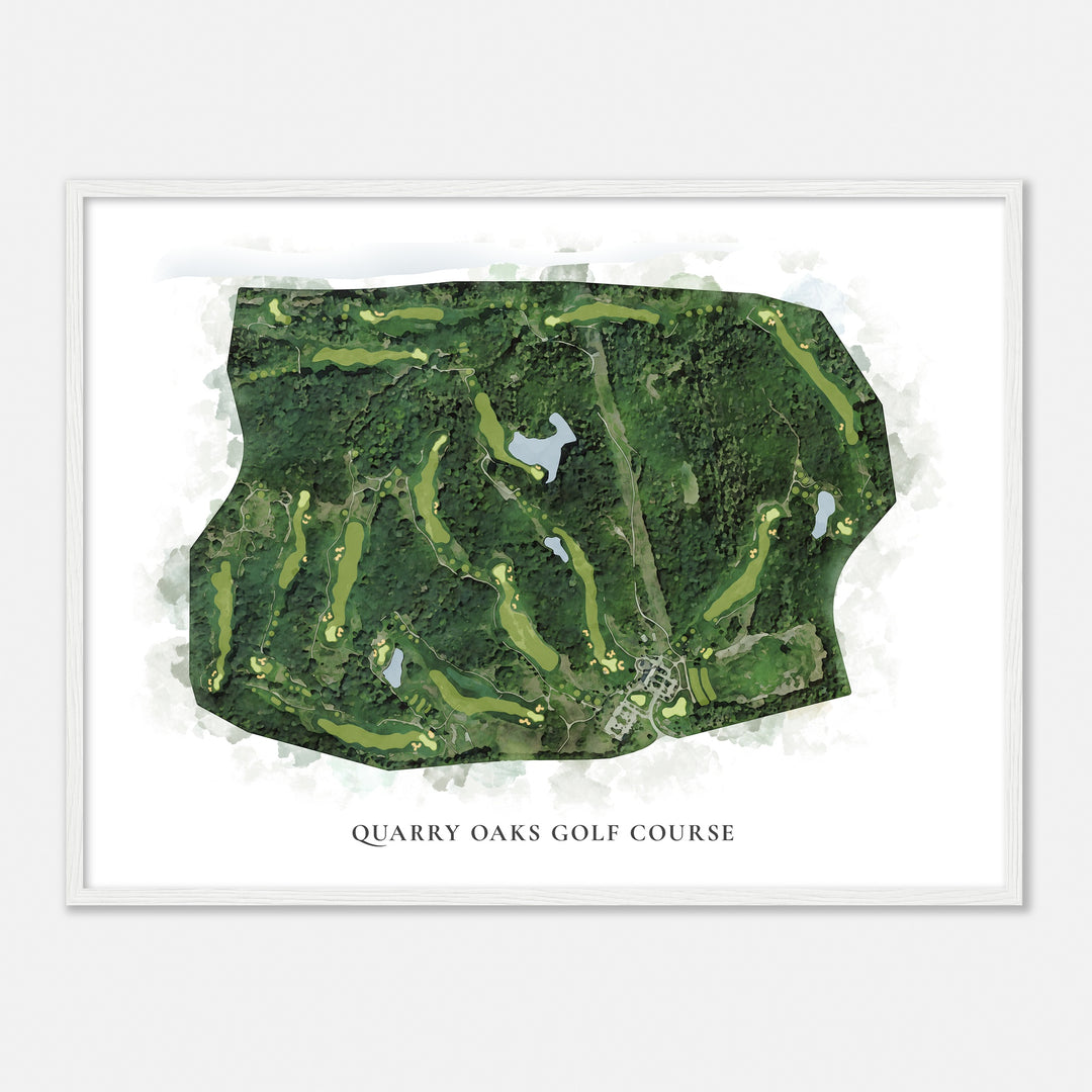 Print of Quarry Oaks Golf Course Classic Map