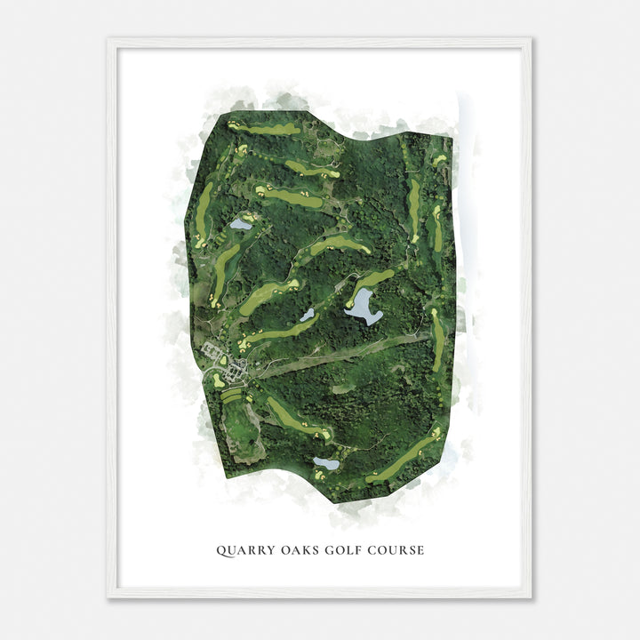 Print of Quarry Oaks Golf Course Classic Map
