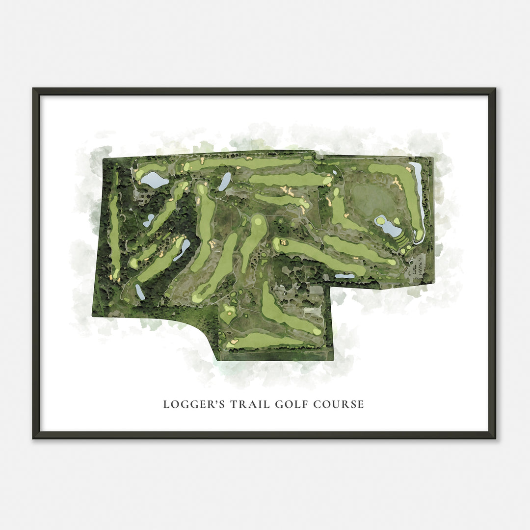 Print of Logger'S Trail Golf Course Classic Map