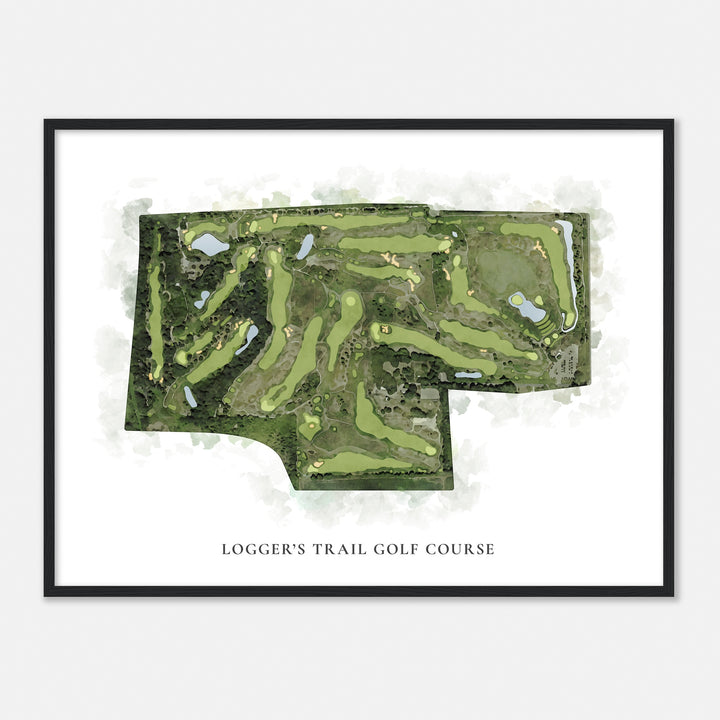 Print of Logger'S Trail Golf Course Classic Map