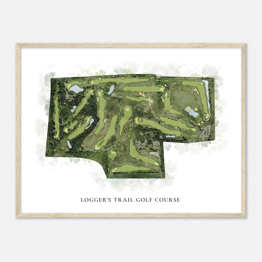 Print of Logger'S Trail Golf Course Classic Map