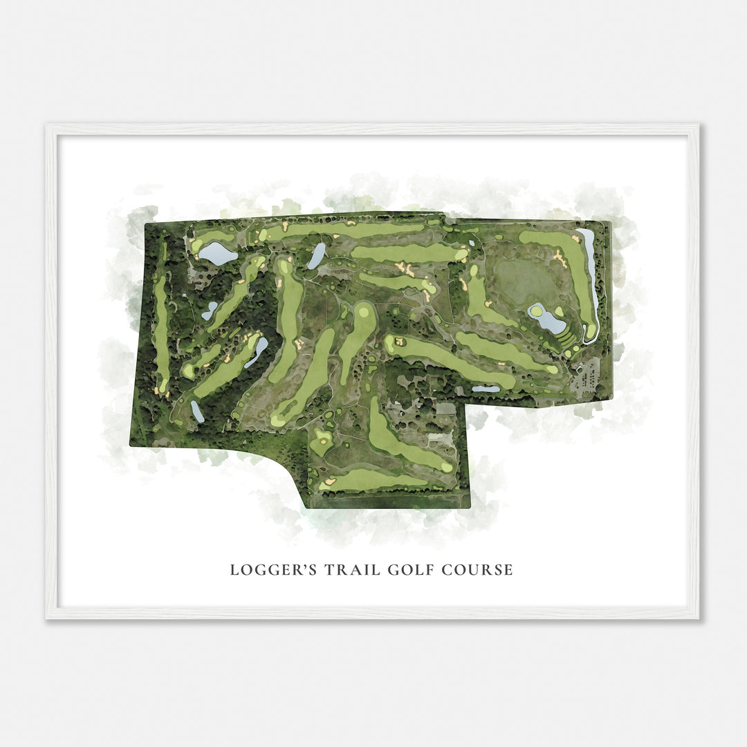 Print of Logger'S Trail Golf Course Classic Map