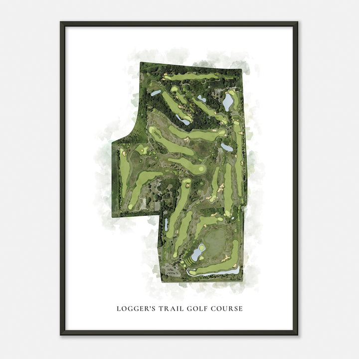 Print of Logger'S Trail Golf Course Classic Map