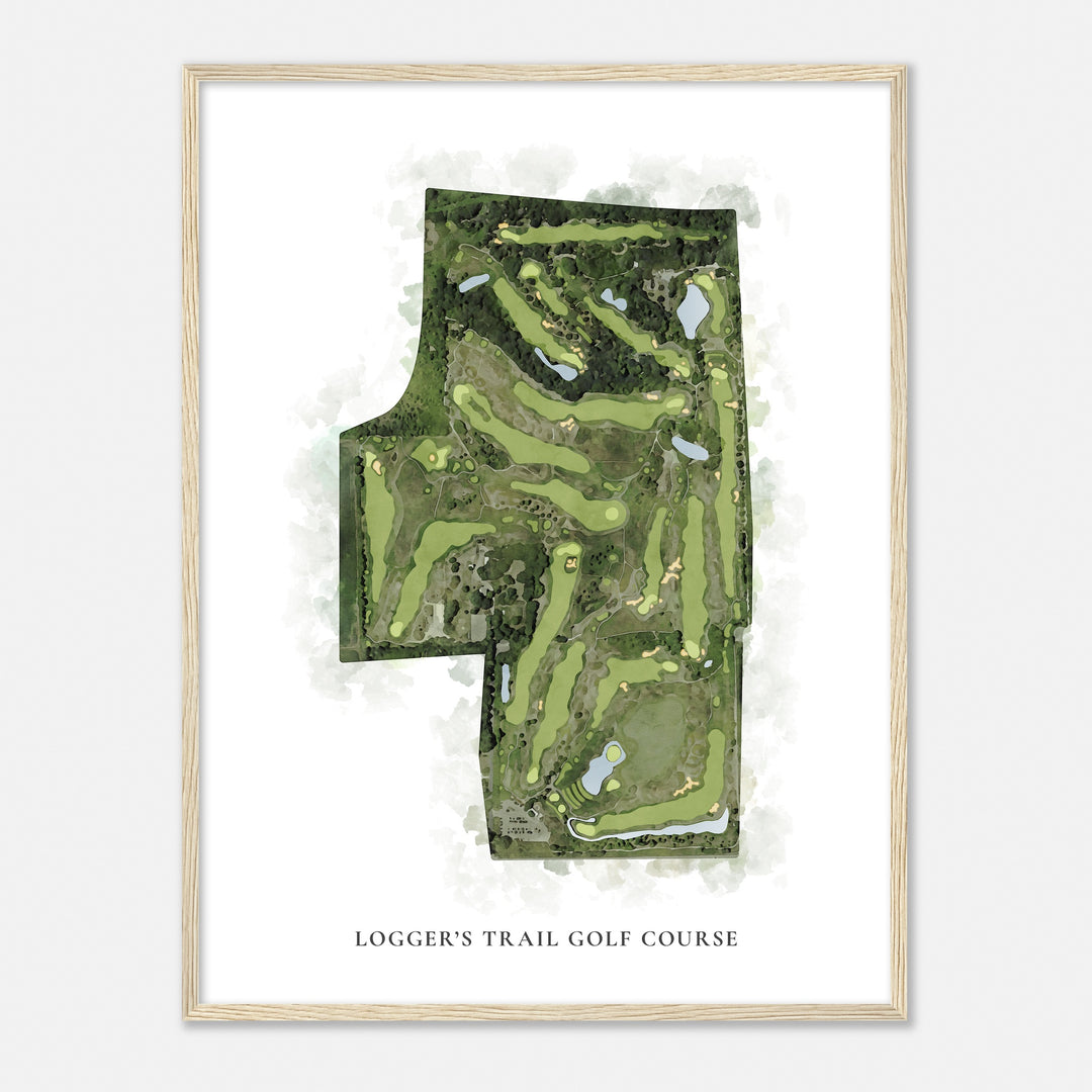 Print of Logger'S Trail Golf Course Classic Map