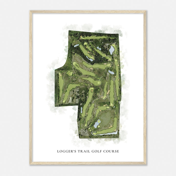 Print of Logger'S Trail Golf Course Classic Map