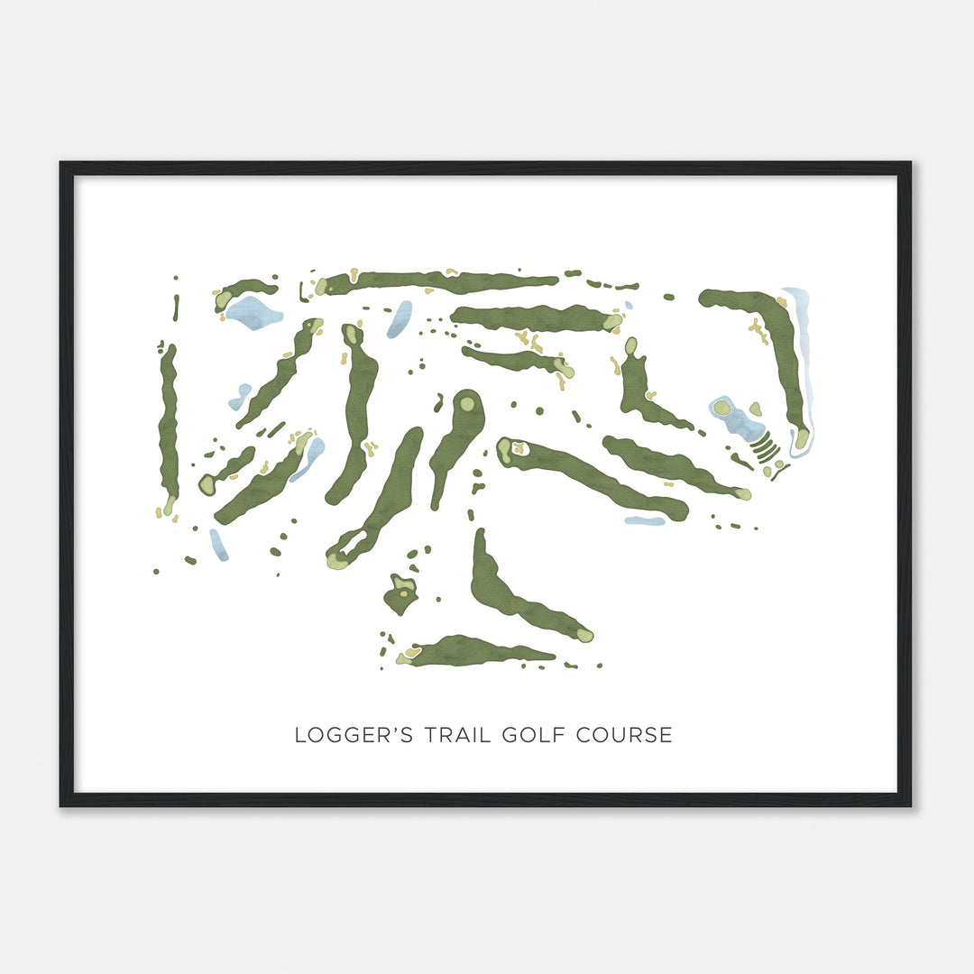 Print of Logger'S Trail Golf Course Modern Map
