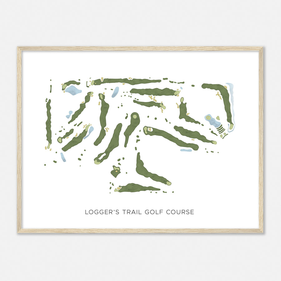 Print of Logger'S Trail Golf Course Modern Map