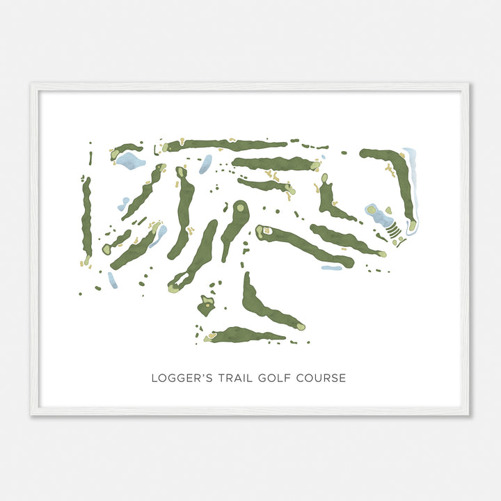 Print of Logger'S Trail Golf Course Modern Map