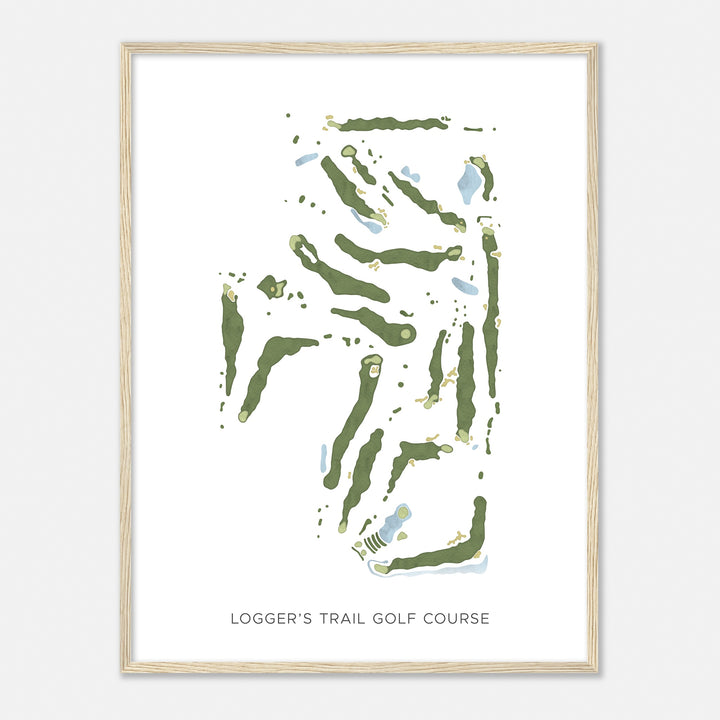 Print of Logger'S Trail Golf Course Modern Map