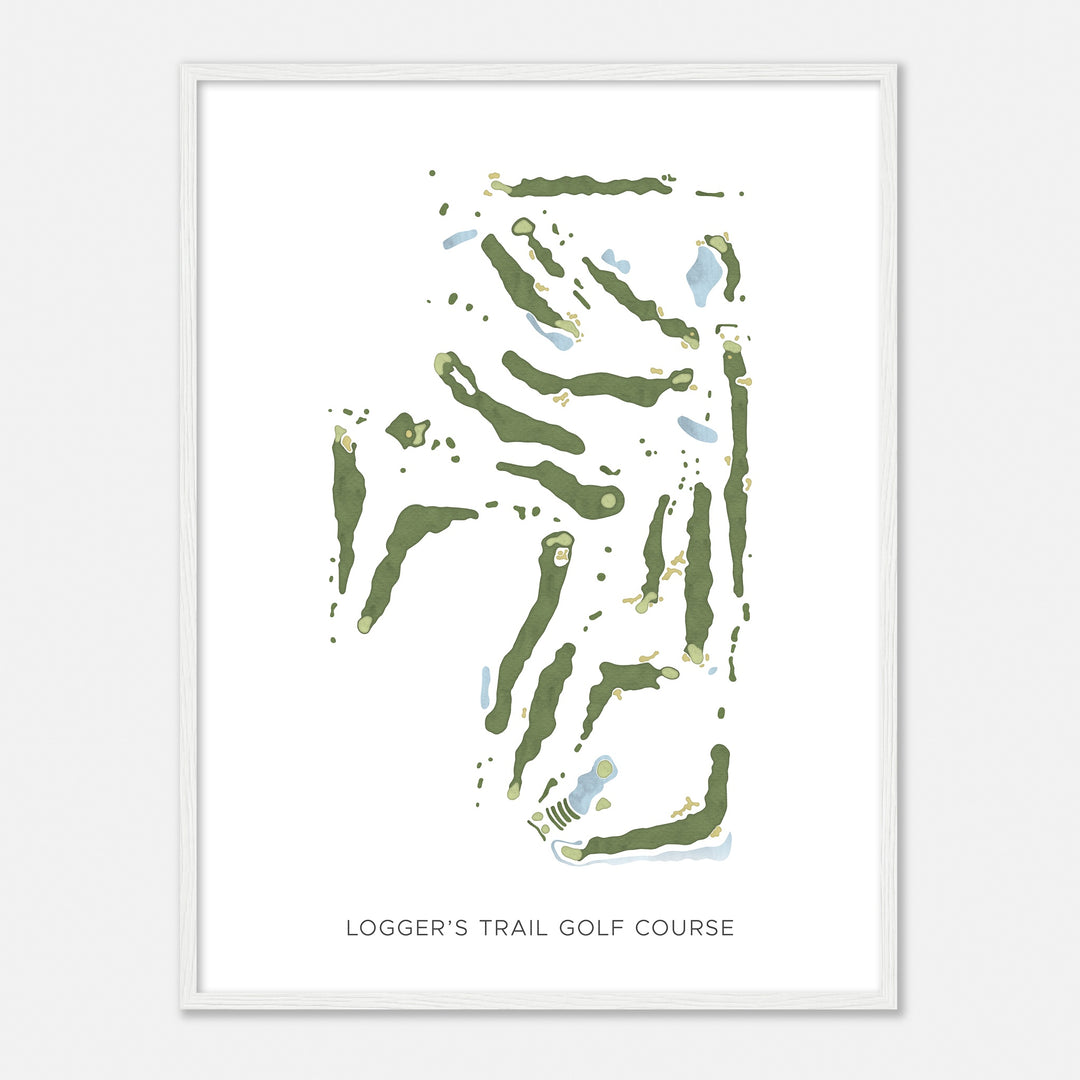 Print of Logger'S Trail Golf Course Modern Map