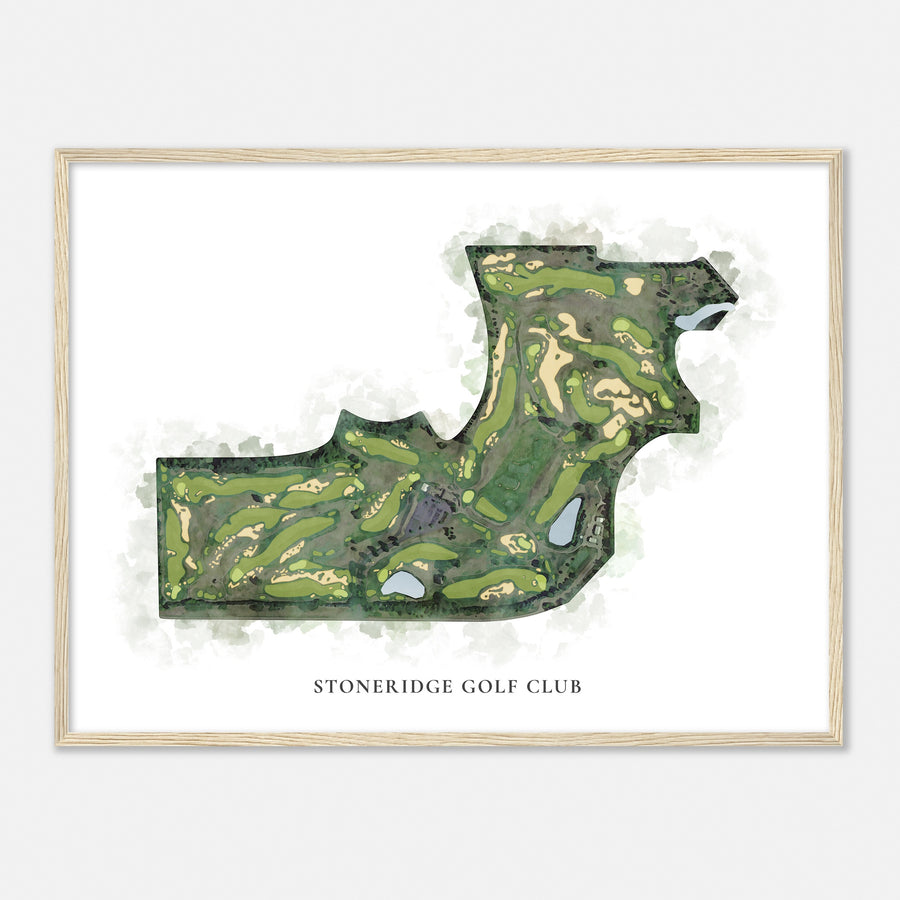 Print of Stoneridge Golf Club Classic Map