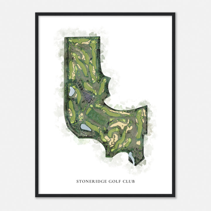 Print of Stoneridge Golf Club Classic Map