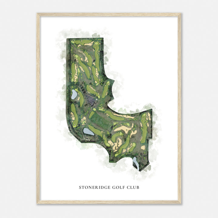 Print of Stoneridge Golf Club Classic Map