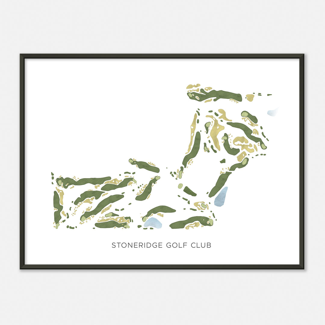 Print of Stoneridge Golf Club Modern Map