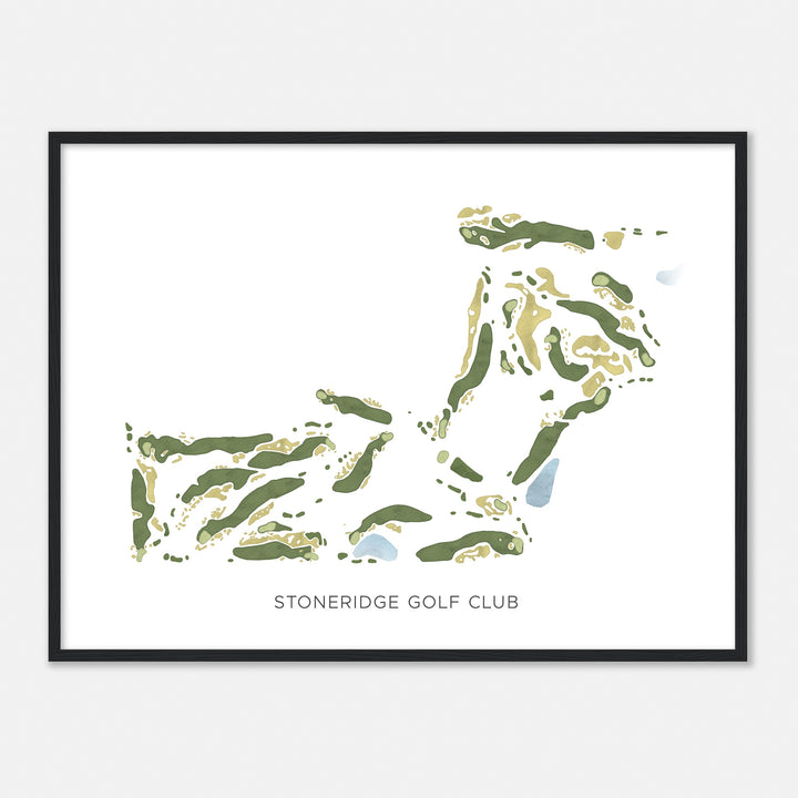 Print of Stoneridge Golf Club Modern Map