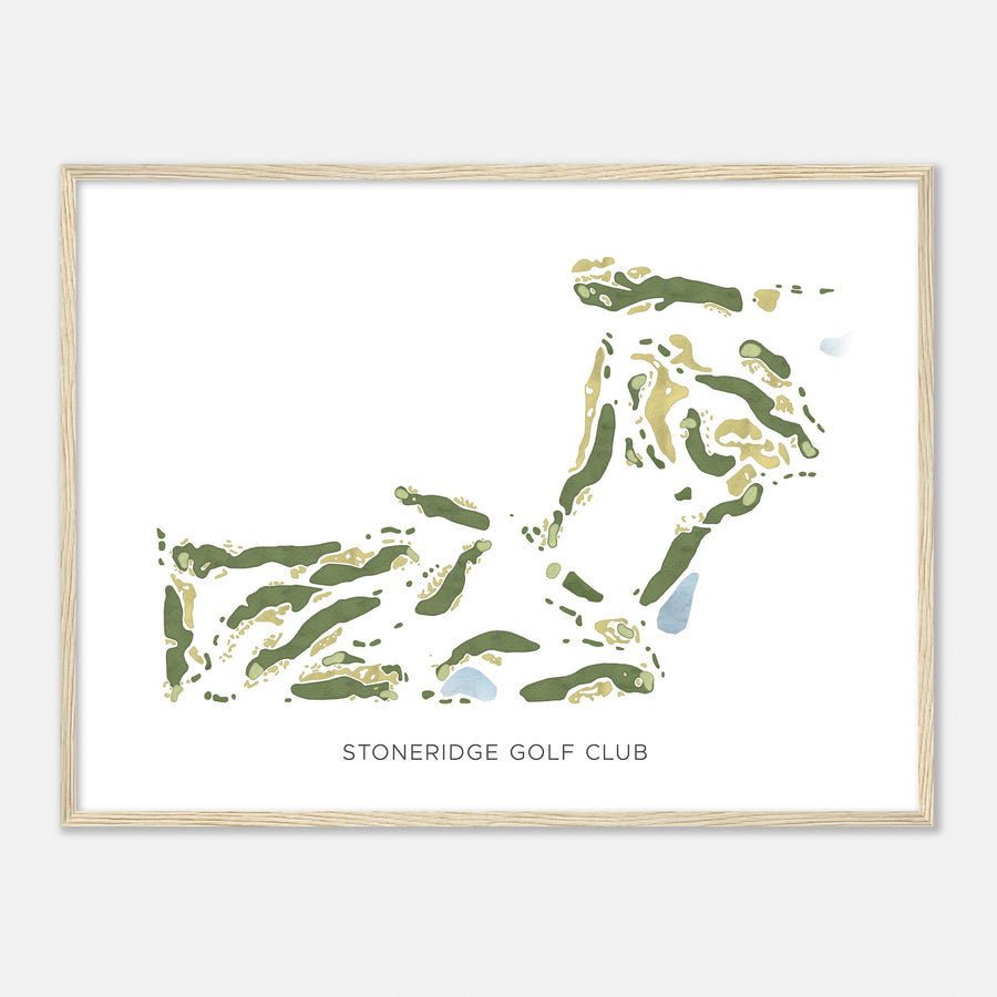 Print of Stoneridge Golf Club Modern Map