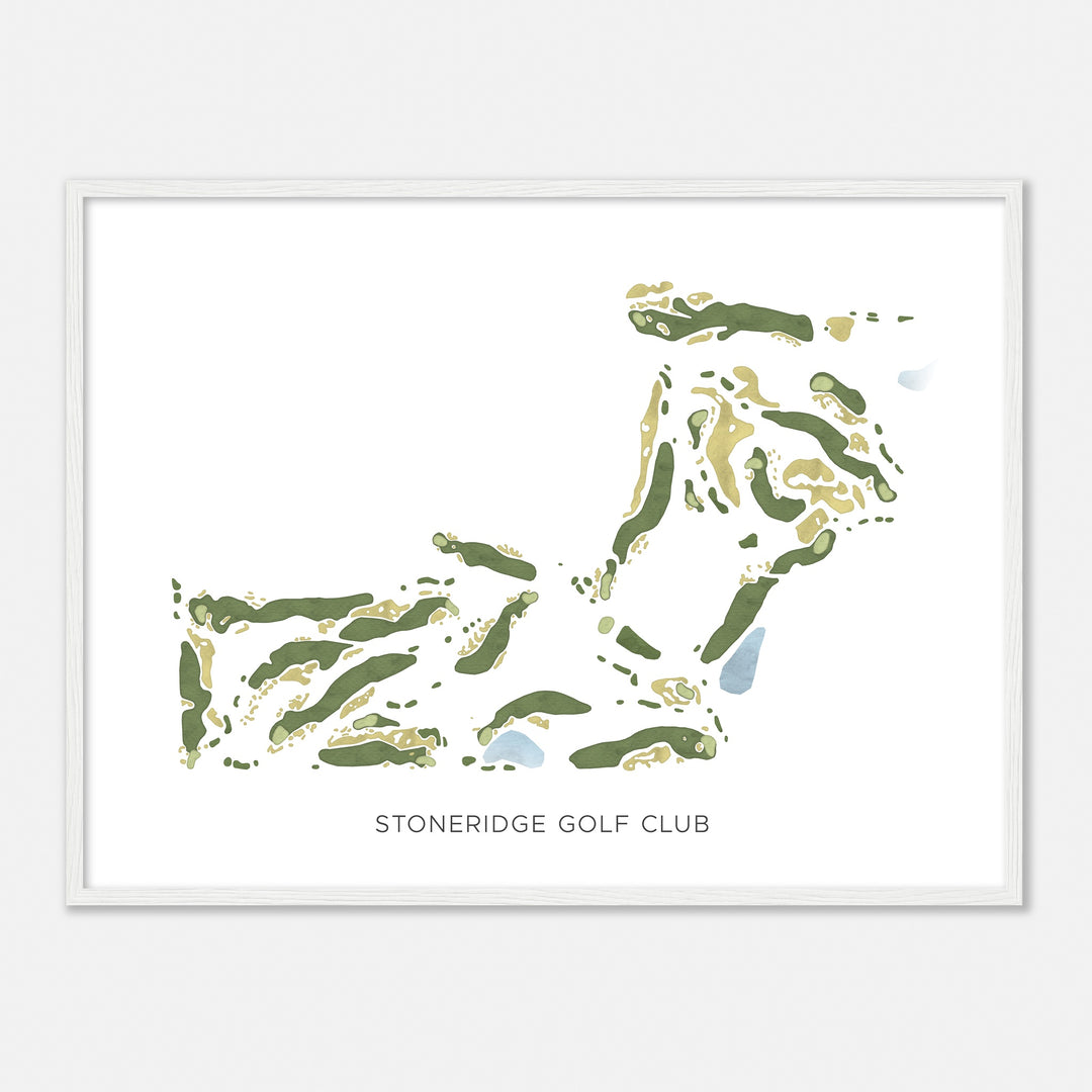 Print of Stoneridge Golf Club Modern Map