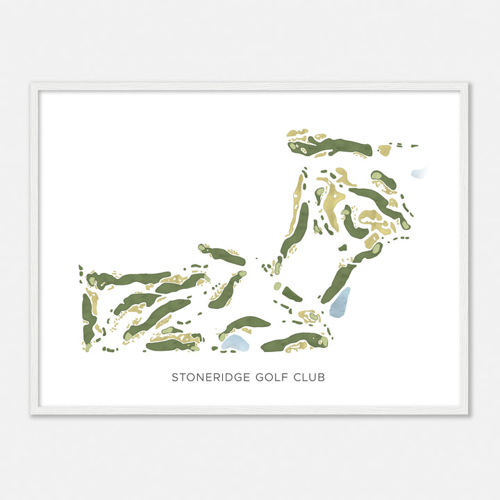 Print of Stoneridge Golf Club Modern Map