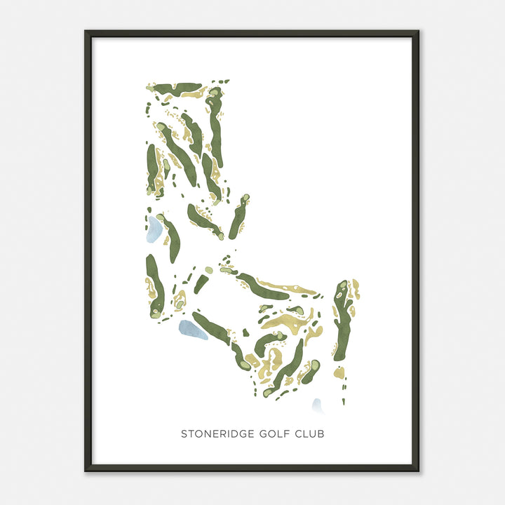 Print of Stoneridge Golf Club Modern Map