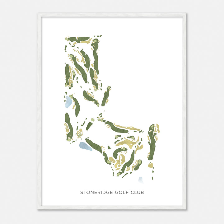 Print of Stoneridge Golf Club Modern Map