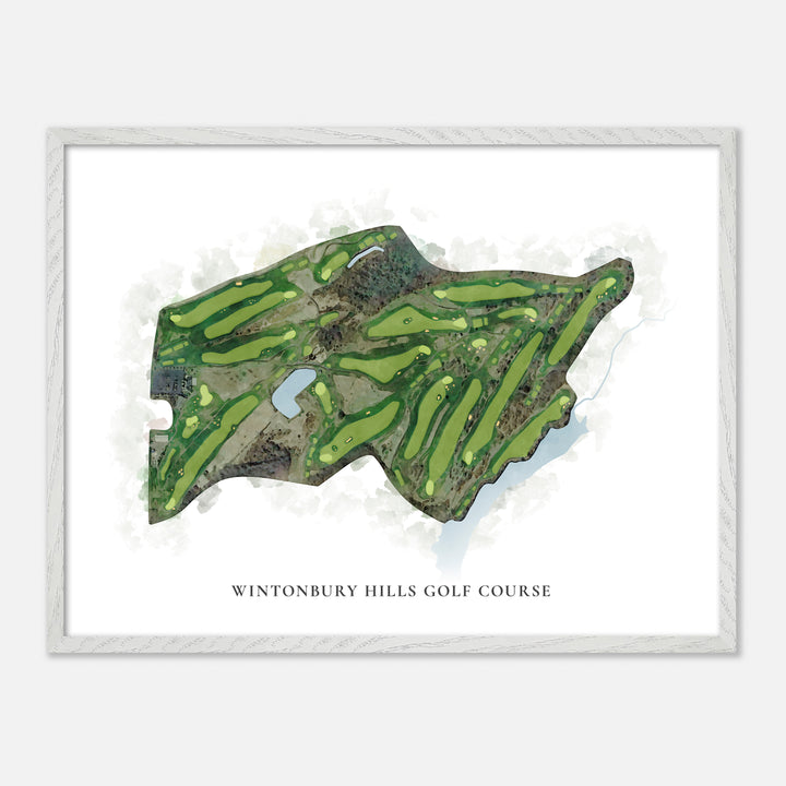 Print of Wintonbury Hills Golf Course Classic Map
