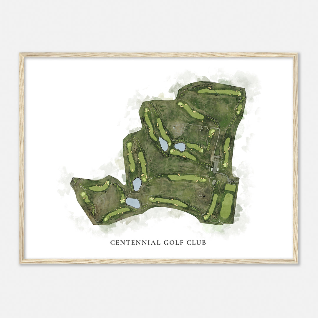 Print of Centennial Golf Club Classic Map