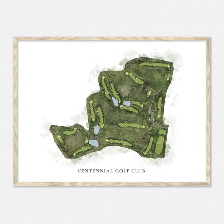 Print of Centennial Golf Club Classic Map