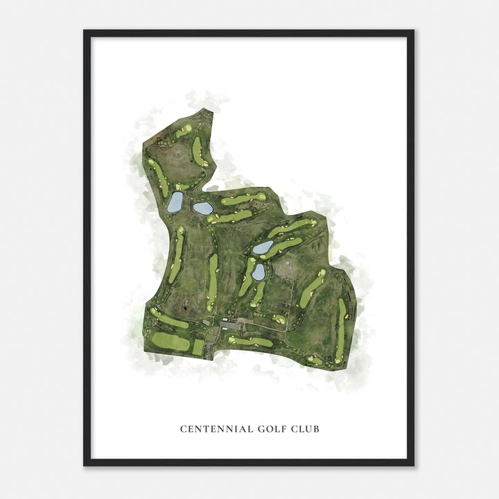 Print of Centennial Golf Club Classic Map