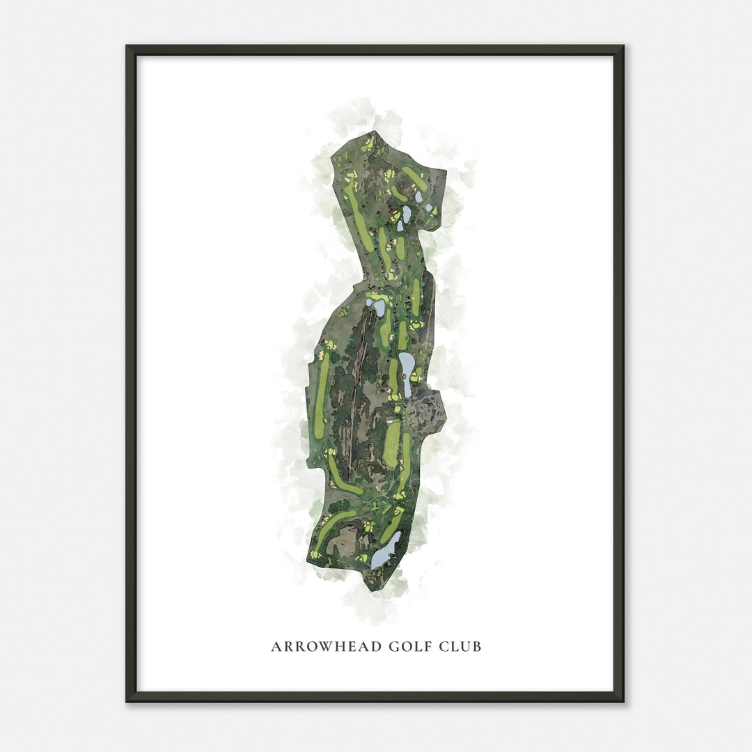 Print of Arrowhead Golf Club Classic Map