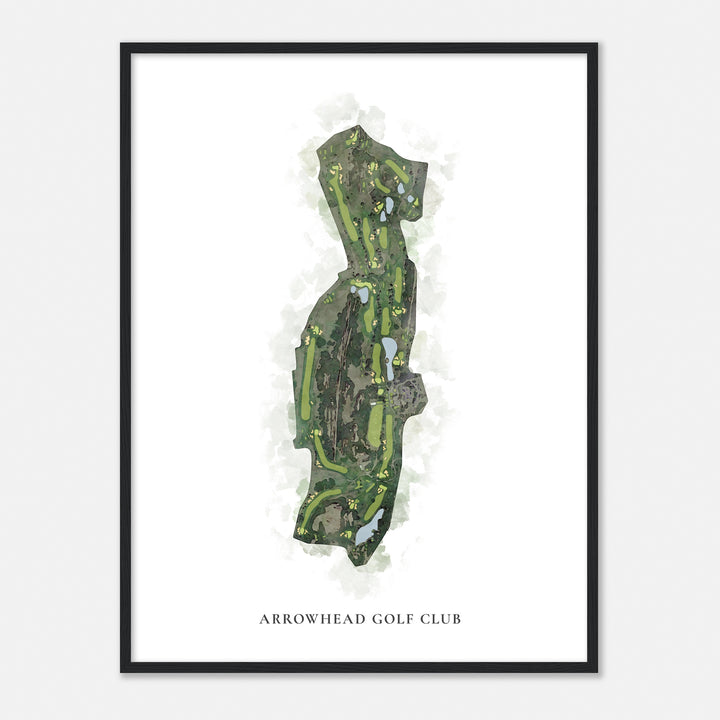 Print of Arrowhead Golf Club Classic Map