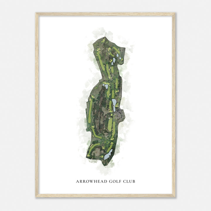 Print of Arrowhead Golf Club Classic Map