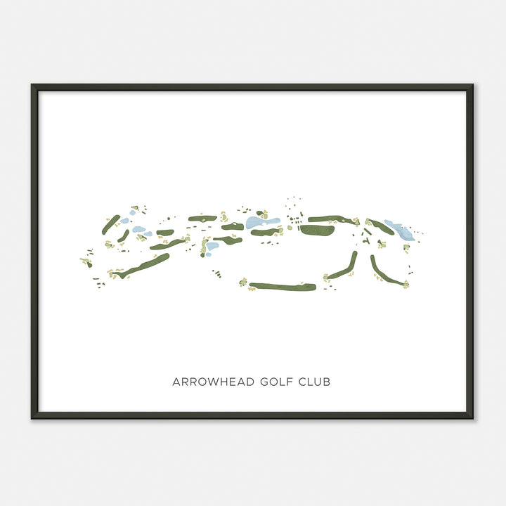 Print of Arrowhead Golf Club Modern Map