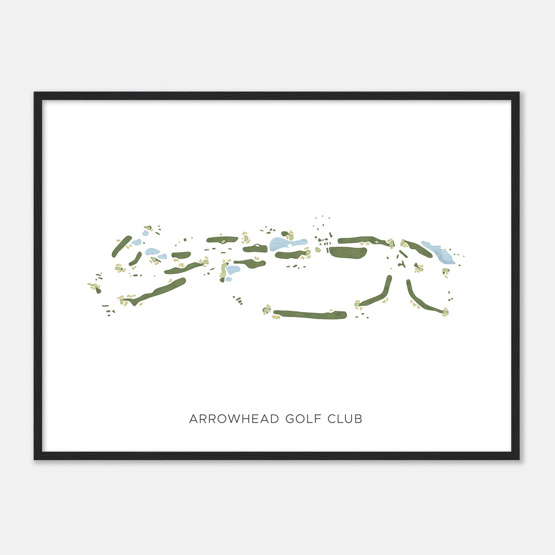 Print of Arrowhead Golf Club Modern Map