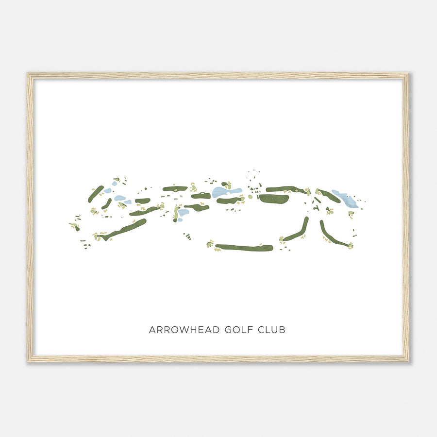 Print of Arrowhead Golf Club Modern Map