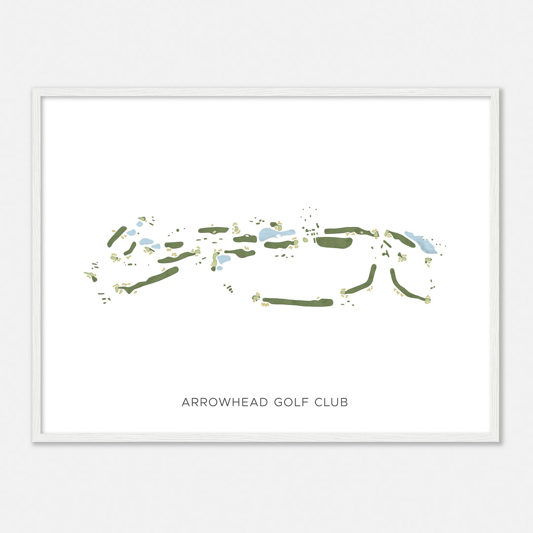 Print of Arrowhead Golf Club Modern Map