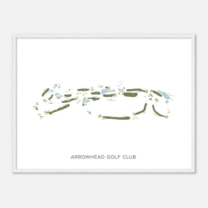 Print of Arrowhead Golf Club Modern Map