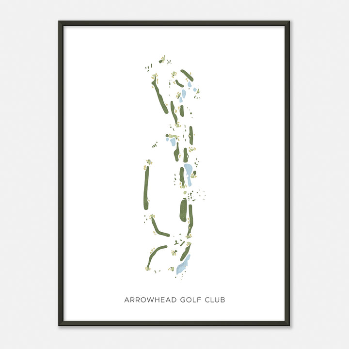 Print of Arrowhead Golf Club Modern Map