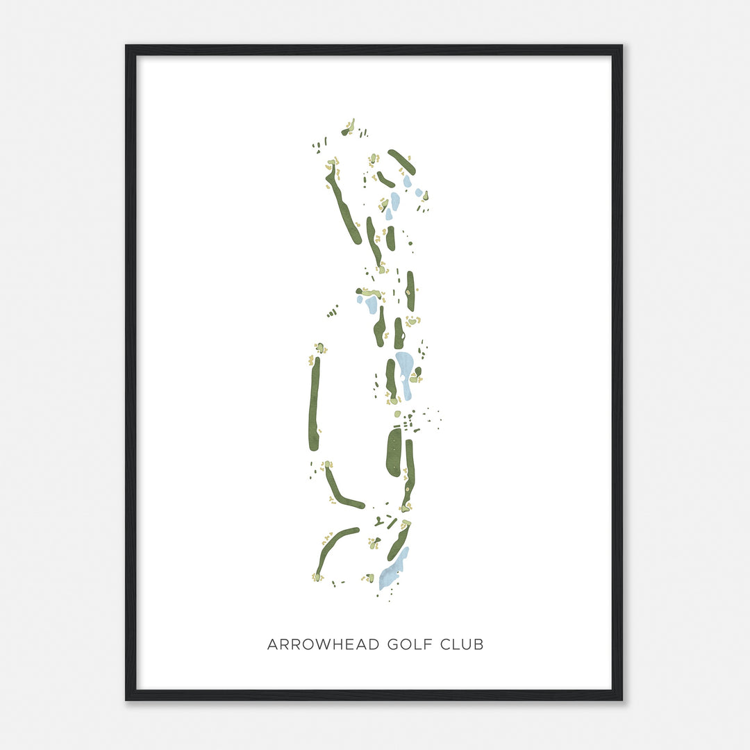 Print of Arrowhead Golf Club Modern Map