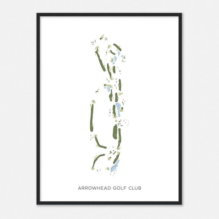 Print of Arrowhead Golf Club Modern Map