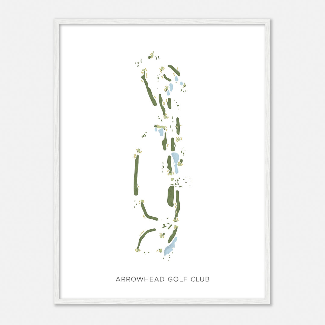 Print of Arrowhead Golf Club Modern Map