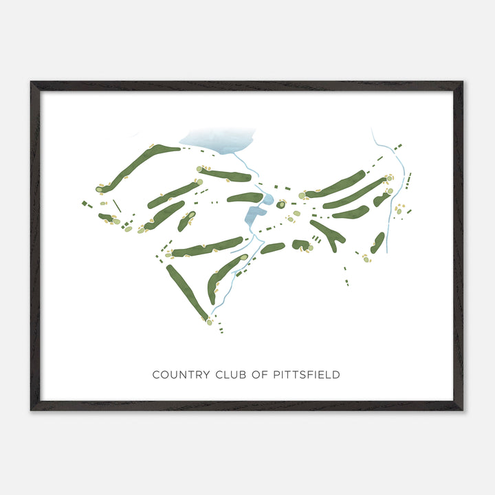 Print of Country Club Of Pittsfield Modern Map