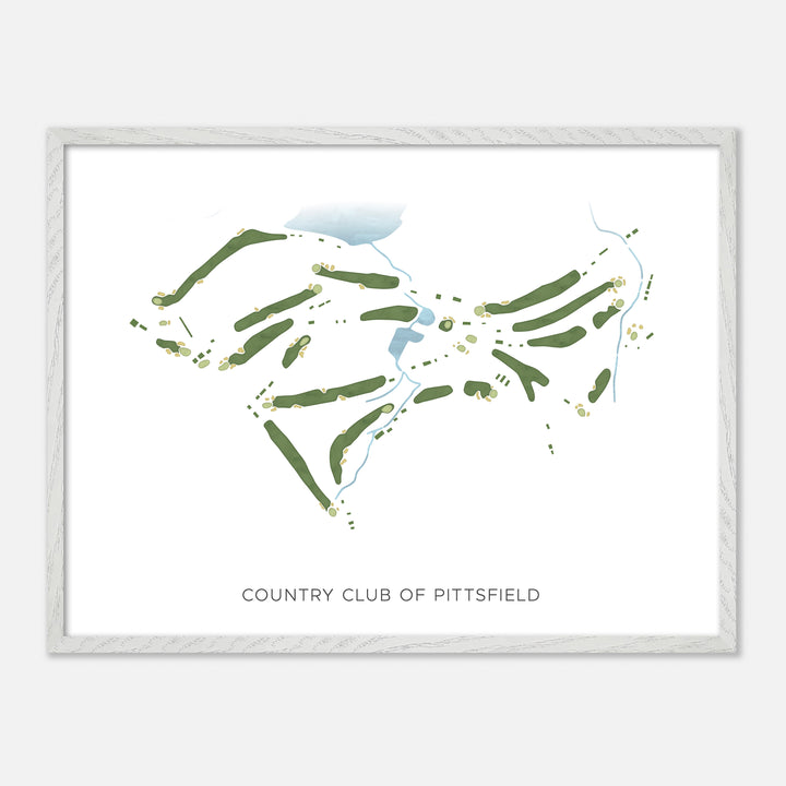 Print of Country Club Of Pittsfield Modern Map
