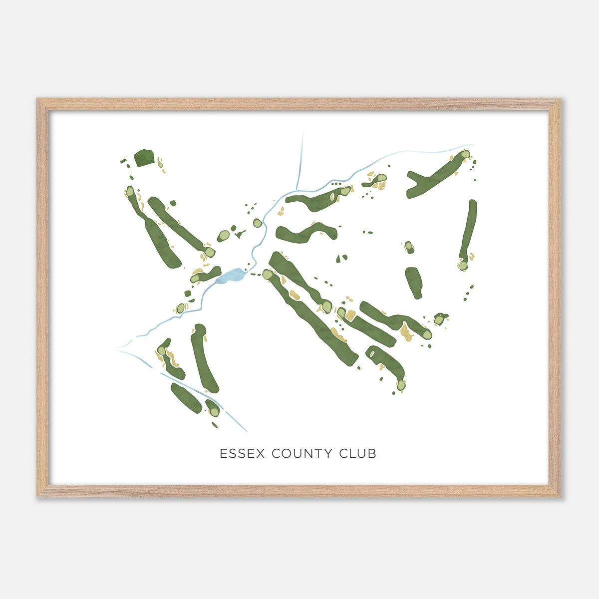 Print of Essex County Club Modern Map