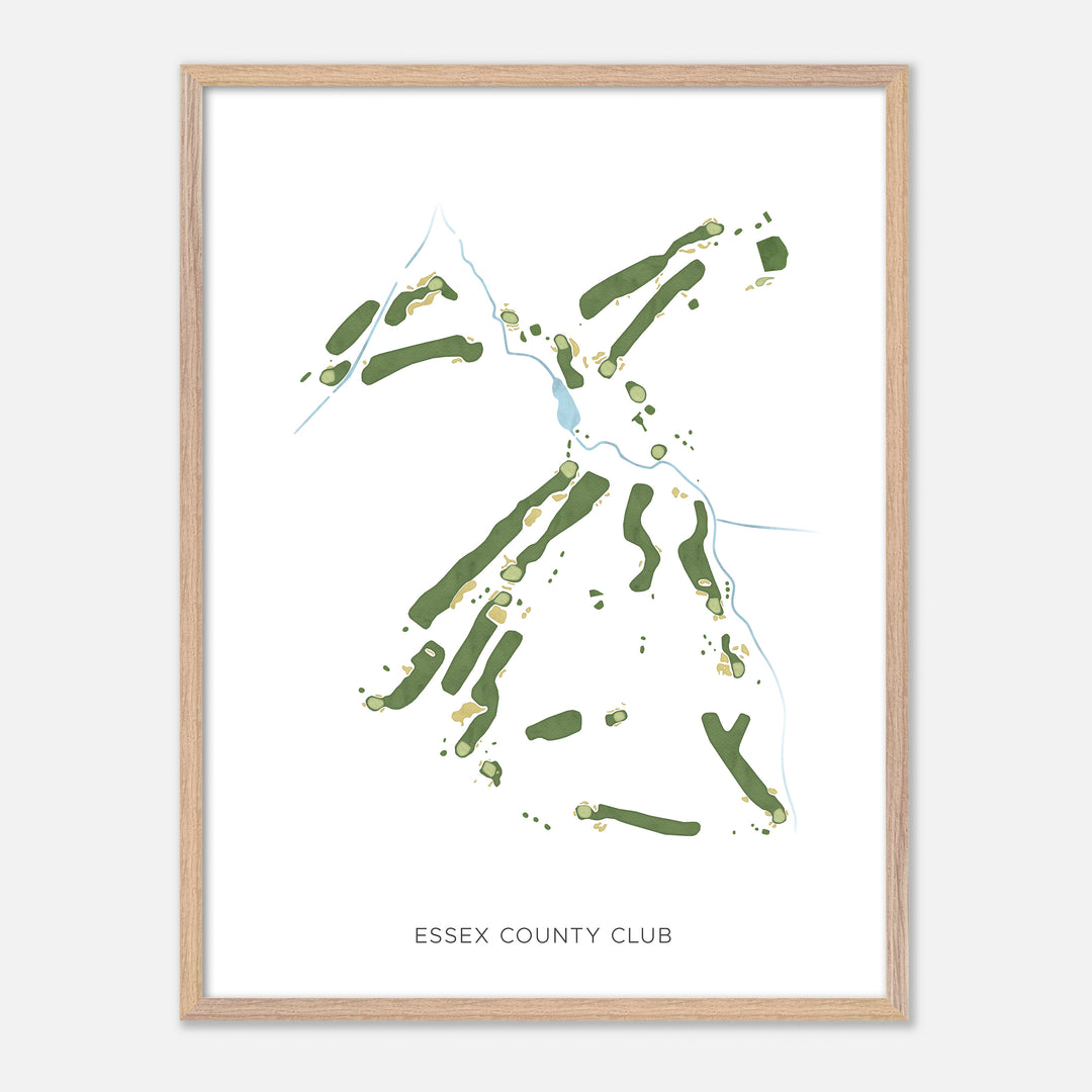Print of Essex County Club Modern Map