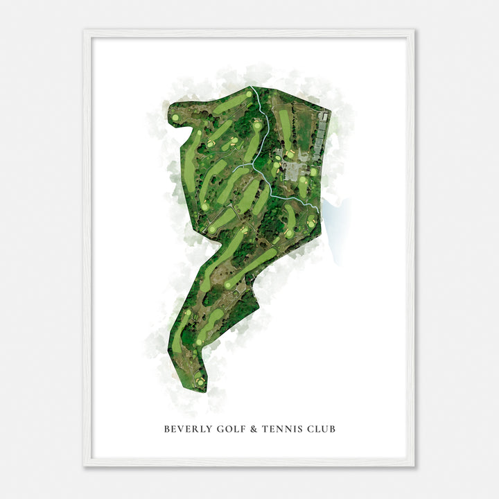 Print of Beverly Golf & Tennis Club Classic Map