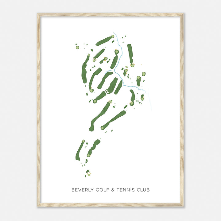 Print of Beverly Golf & Tennis Club Modern Map