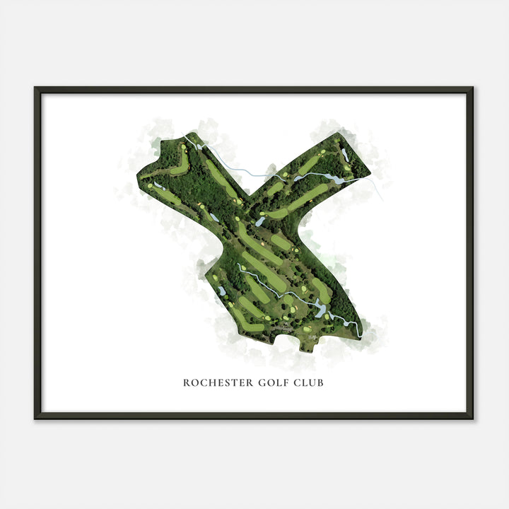Print of Rochester Golf Club Classic Map